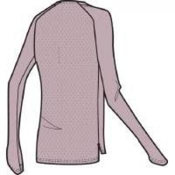 Nike W NK Tailwind Top LS - Camiseta, Mujer, Rosa