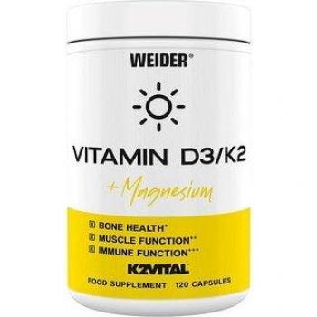 Weider Vitamin D3/K2 + Magnesium 120caps
