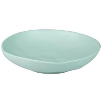 Centro de Mesa Cerámica Azul Turquesa Mate 36x36x8 cm - Decoración Elegante y Sofisticada para el Hogar
