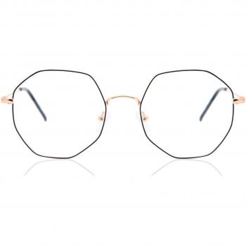 Geometric Armazón Completo Metálico Azul para Mujer - Gafas Recetadas Anti-Azules - SmartBuy Collection