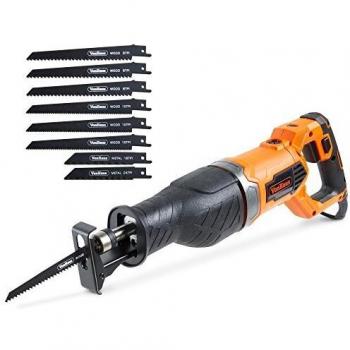 VonHaus Sierra de Sable 1050 W con 8 Cuchillas de Repuesto – 2 X Cuchillas de Corte de Metal & 6 X Cuchillas de Corte de Madera – Interruptor de Gatillo de Velocidad de Corte Variable