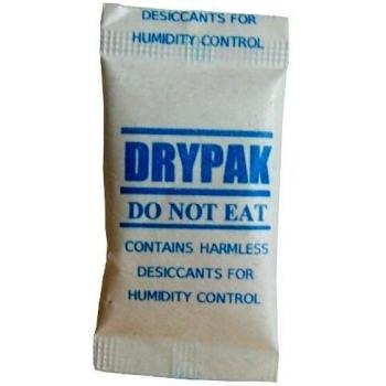 DRYPAK | 100 x 1 gramo / BOLSAS DESECANTES DE GEL DE SÍLICE / Deshumidificador, regenerable