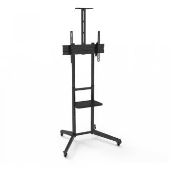 Soporte de TV de Pared Napofix VWA1105B para Pantallas de 70 (177,8 cm) en Color Negro y Soporte de Piso Fino NPF10313 para Pantallas 600x400 hasta