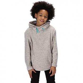 Regatta Kacie - Forro Polar con Capucha para niños, diseño de Rayas rotas, Infantil, Color LightVanilla, tamaño 11-12 años