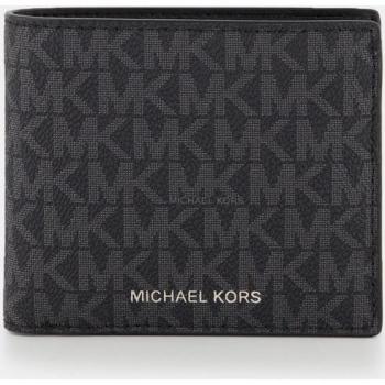 Michael Kors Men's Greyson Leather Logo Wallet with Coin Pocket - Black