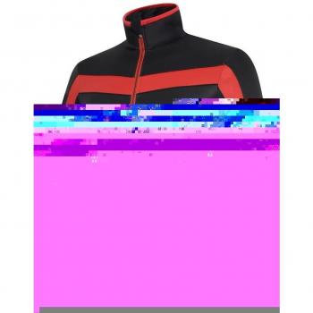 RH + Logo Chaqueta Ciclismo Hombre, Negro/Rojo, L