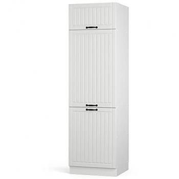 Armario para frigorífico empotrado Fame-Line, Blanco Casa de Campo, 60 cm