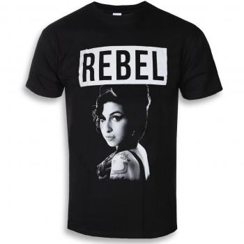 Amy Winehouse Rebel Metal T-Shirt for Men - ROCK OFF XL
