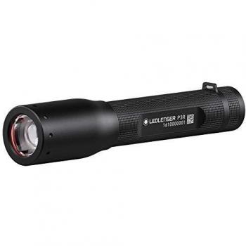 Ledlenser Linterna de bolsillo LED P3R mini, 140 lúmenes, enfocable, recargable, haz de luz de 100m, duración de hasta 6h, con batería de litio, incl. batería, estación de carga y correa de mano