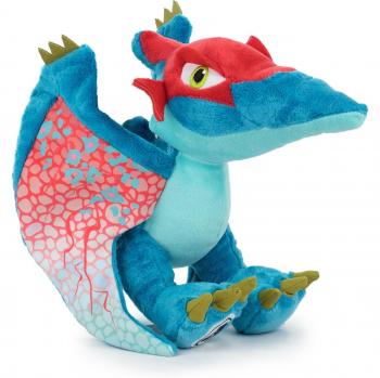Peluche Dinosaurio Pterodáctilo Azul y Rojo 25cm - Jurassic World - Alta Calidad