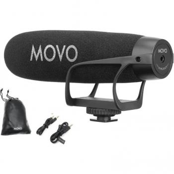 Movo Photo VXR2021 Universal Supercardioid Condenser Shotgun Microphone for Smartphones