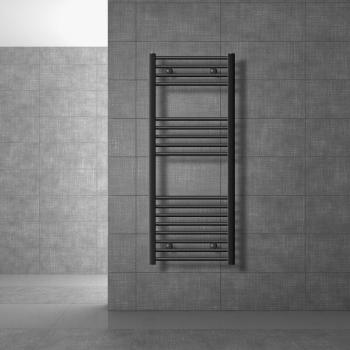 Radiador Toallero de Baño Sahara 500 x 1200 mm Blanco Recto con Conexión Lateral, Calentador Secador de Toallas, Kit de Montaje Incluido, Protección contra Fugas, Ahorro de