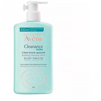 Avène Cleanance Hydra Soothing Cleansing Cream 200 ml for skin left dry and irritated by medicinal acne treatment