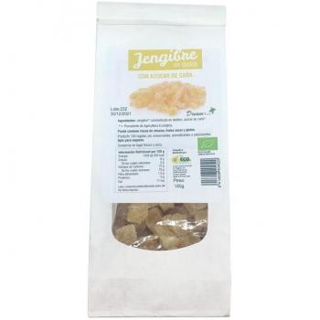 Jengibre en dados con azúcar de caña 150g Bio Dream Foods