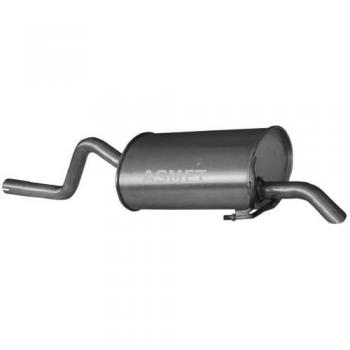 Silenciador trasero ASMET 10.059 - Silenciador de acero inoxidable, compatible con múltiples modelos de vehículos, diseñado para reducir el ruido del escape, fácil instalación, durabilidad garantizada y resistencia a la corrosión