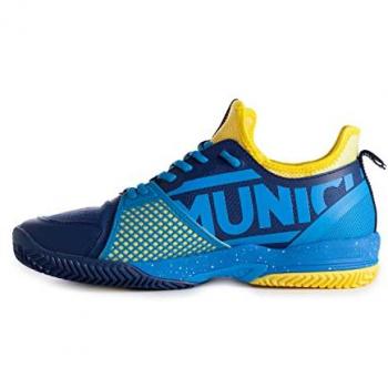 Zapatillas Munich Oxygen Plus, Zapatillas Deportivas Unisex Adulto, Azul Amarillo, Modelo 4031030, Talla 40 EU