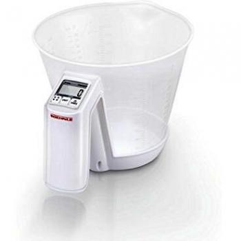 Soehnle Báscula Baking Star, báscula de cocina para ingredientes líquidos y sólidos, peso digital con cuenco, balanza digital con precisión de 1 g