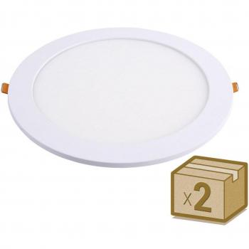 Pack 2 x Downlight Led FROSVIK 18W, Blanco cálido