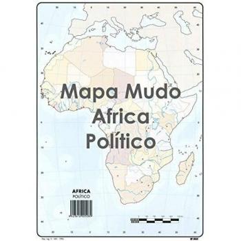 Mapa Mudo SELVI Color Din-A4 África Político, Caja x50
