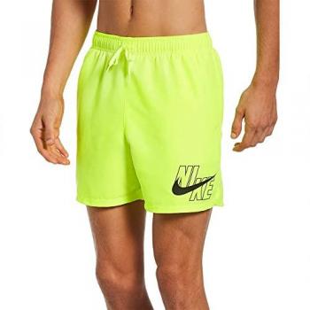 Bañador Nike 5 Volley Short Amarillo para Hombre con logo, diseño corto y ajuste cómodo