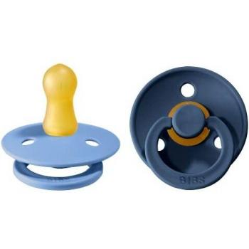 Chupetes BIBS Colour Sky Blue y Steel Blue 0-6 meses Pack de 2