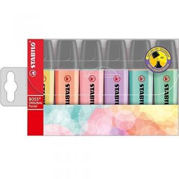 ZakreĹlacz Boss pastel etui 6 kolorĂlw