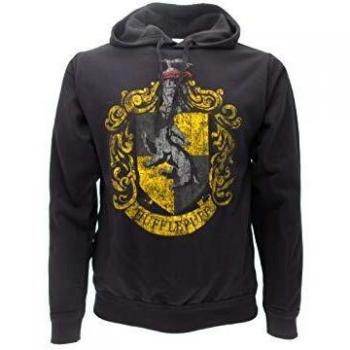 Sudadera con Capucha Hoodie Hufflepuff de Harry Potter - 100% Original y Oficial Warner Bros