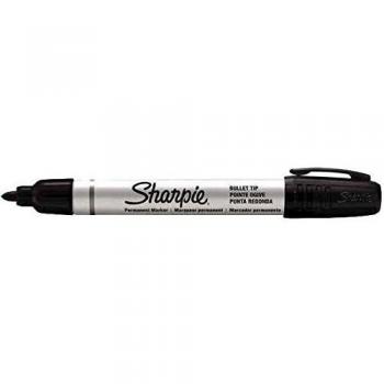 Marcador Permanente Sharpie Pro Punta Redonda 1.0mm Negro (Pack de 12)