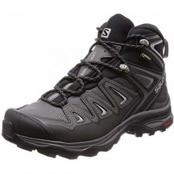 Salomon Ultra 3 Mid GTX, Zapatillas para Caminar Mujer, Magnet/Black/Monument, 45 1/3 EU