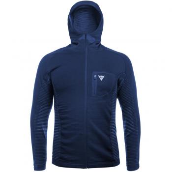 Dainese Awa Mid Hooded Full Zip Man Térmicos de Esquí, Hombre, Negro-Iris, XL