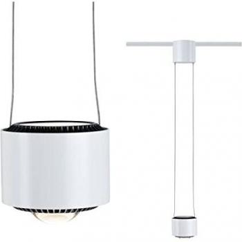 Lámpara colgante LED URail Aldan 1x8,5W dimmable 820lm blanca y negra