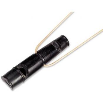 Silbato de Dos Tonos Nobby de Cuerno de Búfalo 9 cm para Adiestramiento Canino