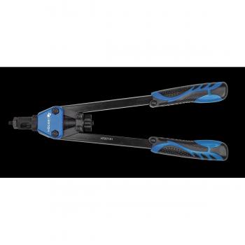 Pinza para remaches Hogert Technik HT2C181, Mango de 2 componentes, Empuñadura de forma ergonómica con revestimiento plástico, impregnado de caucho