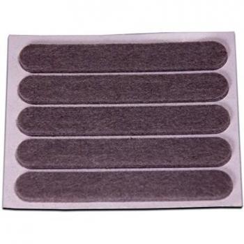 Brinox B76150G Deslizadores de Fieltro sintético, Gris, 13x91 mm, Set de 5 Piezas