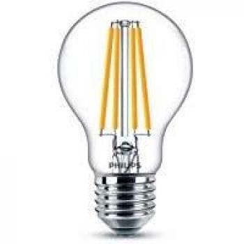 Philips LED Bombilla estándar de filamento, consumo de 10,5W equivalente a 100 W de una bombilla incandescente, casquillo gordo E27 luz blanca cálida