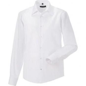Camisa de hombre a medida de manga larga Ultimate Sin Planchado Russell Collection
