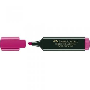 Faber-Castell 154828 - Pack de 10 marcadores fluorescentes Texliner 48, color rosa