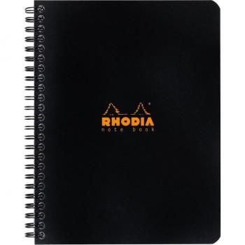 Cuaderno A5+ - Rhodia Classic - Cuadricula (5x5mm) - Negro