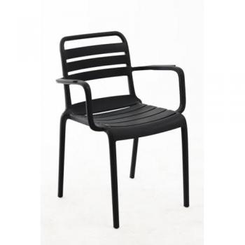 Silla de Jardín Belia con Brazos - Color Negro