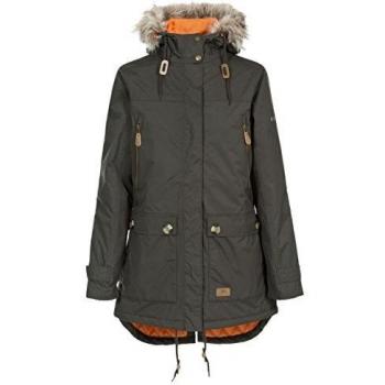 Chaqueta Trespass Cleaa Gris Oscuro Mujer - Impermeable y Transpirable