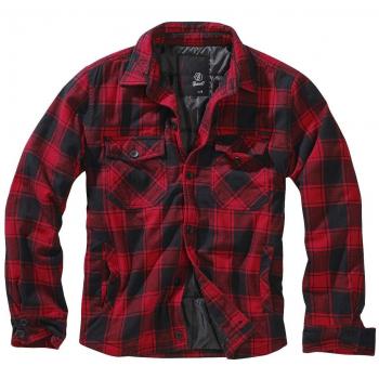 Brandit Lumberjacket Between-seasons Jacket Black Red