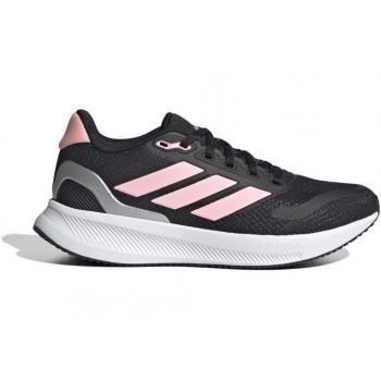 Adidas Runfalcon 5 Junior Running Shoes - Core Black/Pink Spark/Silver Met