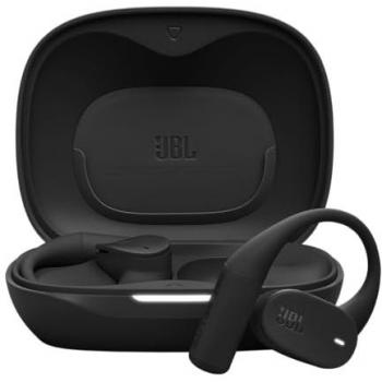 Auriculares inalámbricos JBL Sense Lite True Wireless Open Sound, diseño de gancho para oreja, conducción aérea, IP54, 32 h de autonomía, color negro