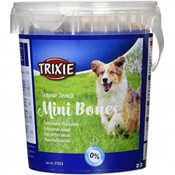 TRIXIE Bote Snack de Entrenamiento Mini Bones, 500 g, Perro