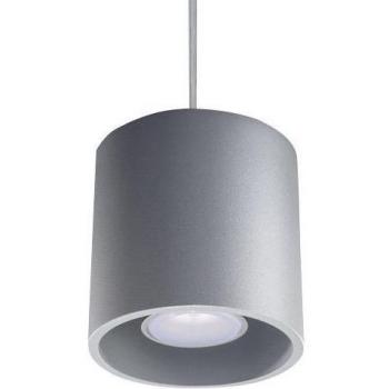 Lámpara Colgante ORBIS 1 Gris GU10 Aluminio Sollux Lighting Deep Space LED Suspended