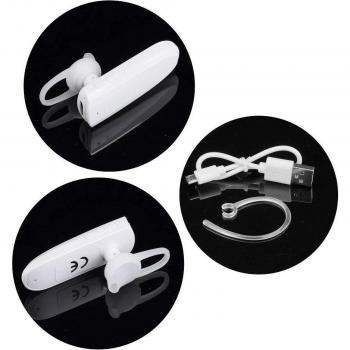 Kit manos libres auriculares bluetooth blancos para smartphone y tablet
