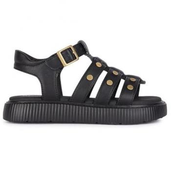 Sandaleta Geox Kodette Niña Negra con Diseño Moderno y Comodidad Transpirable
