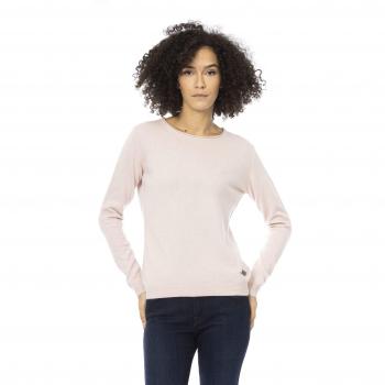 Baldinini Trend Pink Wool Sweater - L