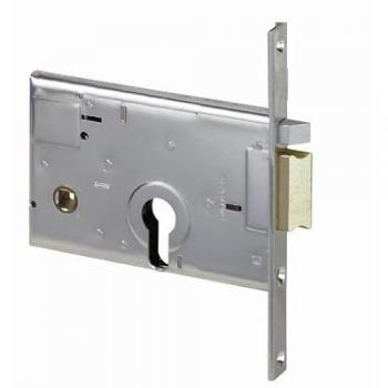 Cerradura Eléctrica CISA 60mm Izquierda Modelo 14011-60-2, embellecedor metálico, función de cierre eléctrico, diseño para instalación en puertas izquierda, espesor de puerta recomendado: 20 mm