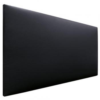 Cabecero Tapizado de Polipiel Liso AQUALINE 95x50cm para Camas de 70/80/90 - Negro